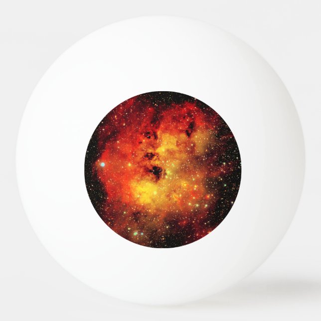 Bolinha De Ping Pong Galáxia ao Fogo (Frente)