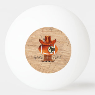 Bolinha De Ping Pong "GAME TIME" Texas Dallas Futebol Fan Ping Pong Ba