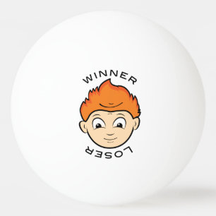 Bolinha De Ping Pong Ganhador Engraçado Perdedor Ping Pong Faces