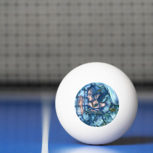 Bolinha De Ping Pong Garota da Fada de Frost Vista de um Pão de inverno