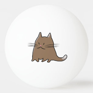 Bolinha De Ping Pong Gato gordo bonito