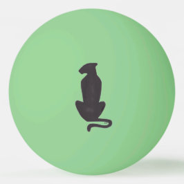 Bolinha De Ping Pong Gato Preto Silhout 1star grn glow ping pong ball