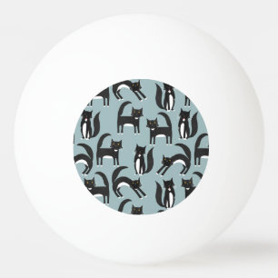 Bolinha De Ping Pong Gatos de Tuxedo preto e branco