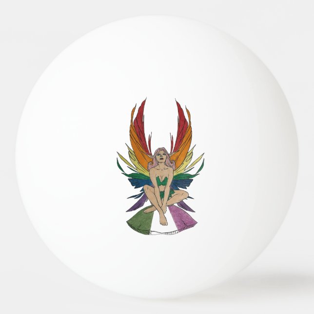 Bolinha De Ping Pong Gênero queer Fada (Frente)
