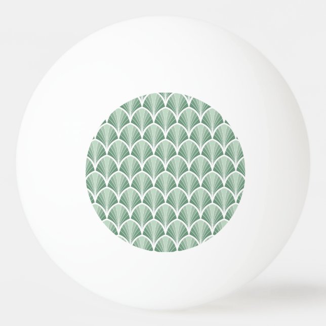Bolinha De Ping Pong Geométrico Clássico: Estilo sem Costura Art Deco (Frente)