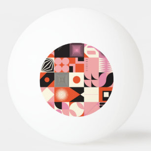 Bolinha De Ping Pong Geométrico escandinavo: Padrão Trabalho de arte co
