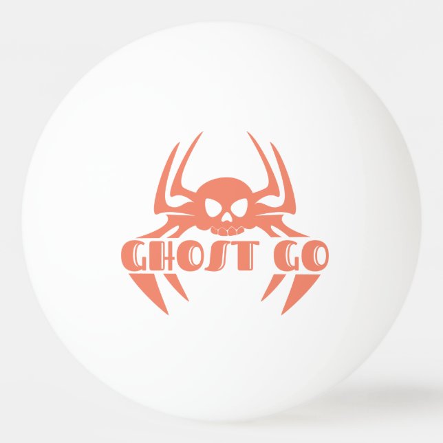 Bolinha De Ping Pong Ghost Go Spooky Season (Frente)