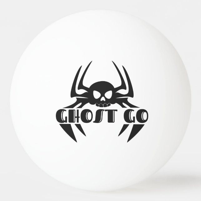 Bolinha De Ping Pong Ghost Go Spooky Season (Frente)