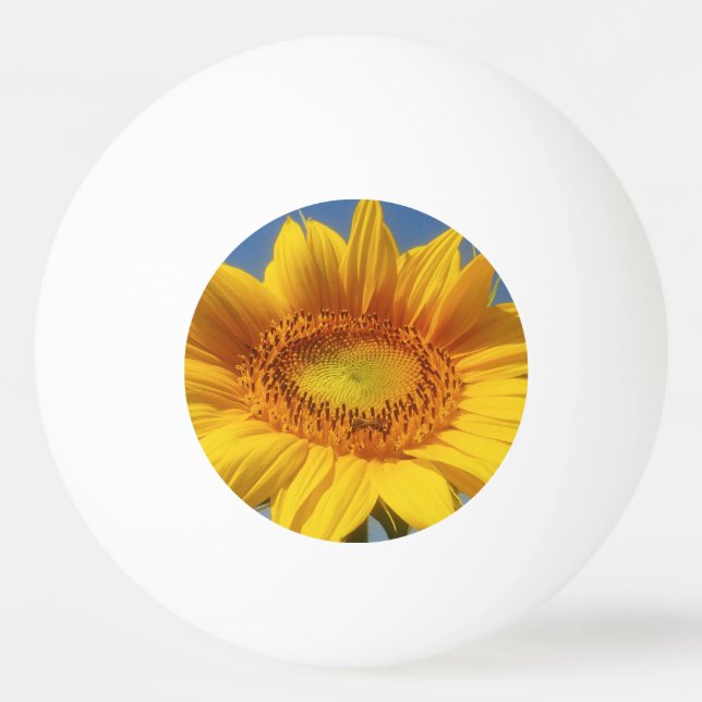 Bolinha De Ping Pong Girassol Amarelo (Frente)