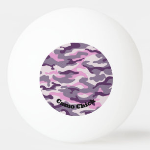 Bolinha De Ping Pong Girly Camouflage pinta monograma em preto