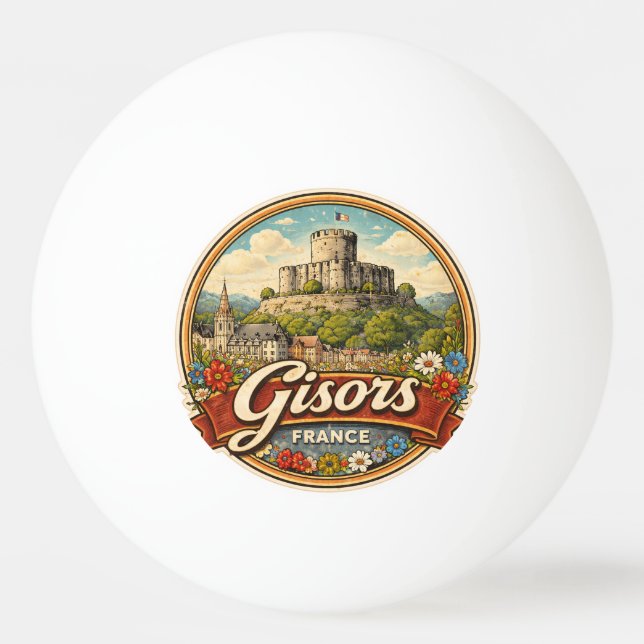Bolinha De Ping Pong Gisors França (Frente)
