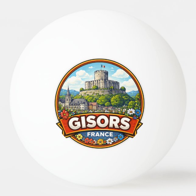 Bolinha De Ping Pong Gisors França  (Frente)