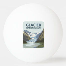 Bolinha De Ping Pong Glacier National Park Viagem Art