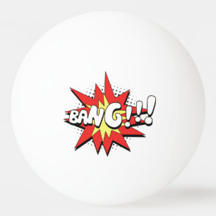 Bolinha De Ping Pong Golpe cómico do pop art!