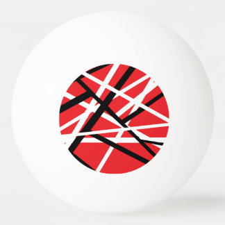 Bolinha De Ping Pong Gráficos Vermelho, Preto e Branco