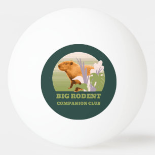 Bolinha De Ping Pong Grande Clube de Companheiros de Capivara