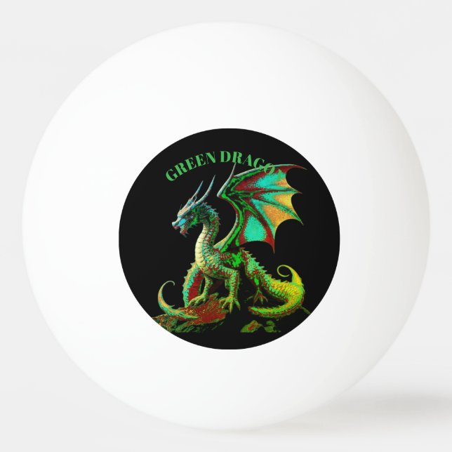 BOLINHA DE PING PONG GREEN DRAGON  (Frente)