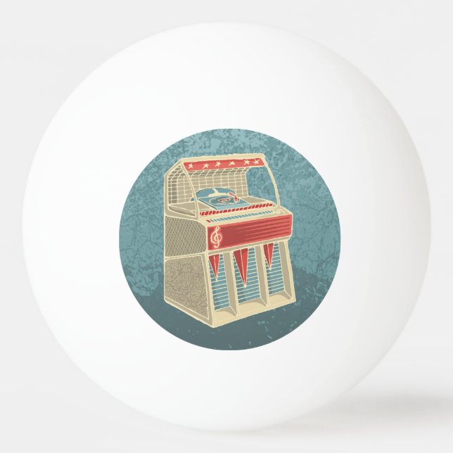Bolinha De Ping Pong Grunge Jukebox (Frente)