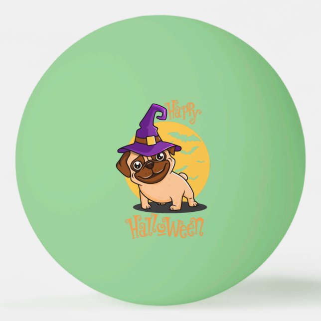 Bolinha De Ping Pong Halloween Puggy Ping Pong Balls (Frente)