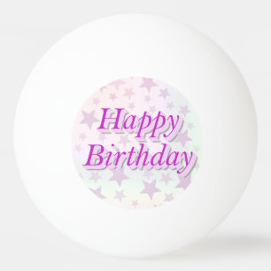 Bolinha De Ping Pong Happy Birthday!!