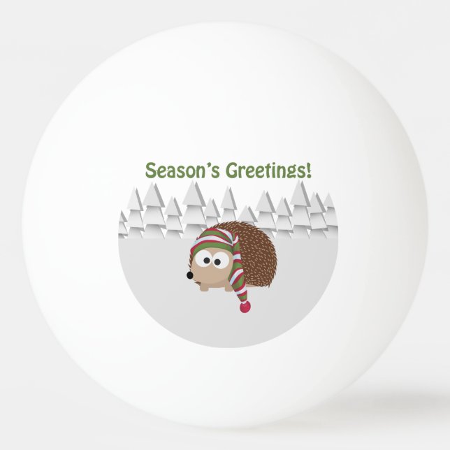 Bolinha De Ping Pong Hedgehog das Saudações da Época (Frente)