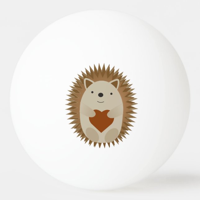 Bolinha De Ping Pong Hedgehog Heart (Frente)