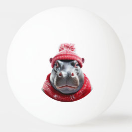 Bolinha De Ping Pong Hippopotamus Scarf and Beany