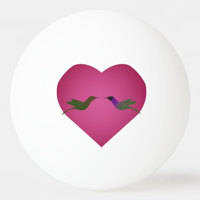 Bolinha De Ping Pong Hummingbird Love (Frente)