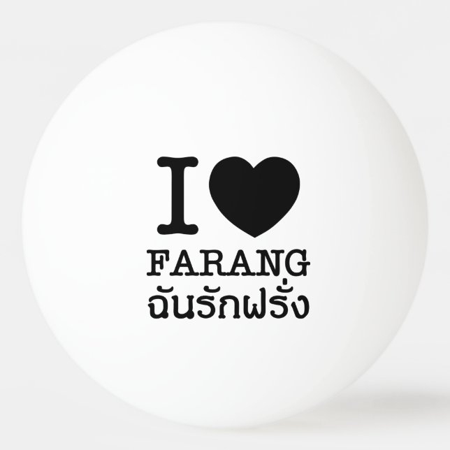 Bolinha De Ping Pong I Black Heart (Love) Farang (Frente)