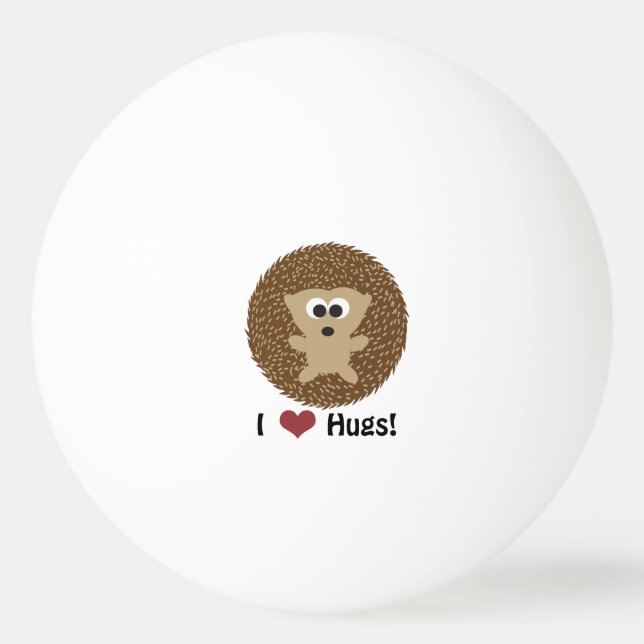 Bolinha De Ping Pong I Heart Hugs hedgehog (Frente)