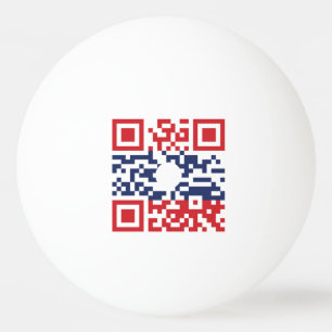 Bolinha De Ping Pong I Love Laos (Khoy Huk Lao) Flag QR Code Geek Lao