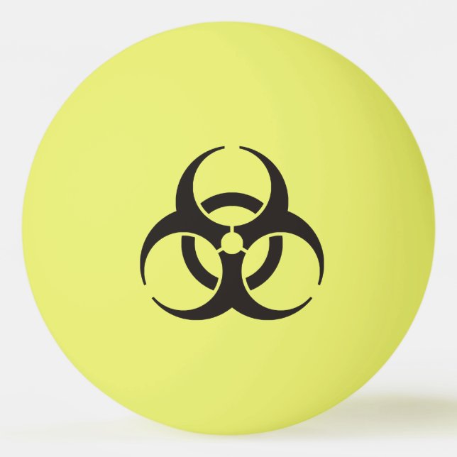 Bolinha De Ping Pong Ícone de perigo biológico (Frente)