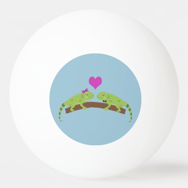 Bolinha De Ping Pong Iguana Love (Verso)