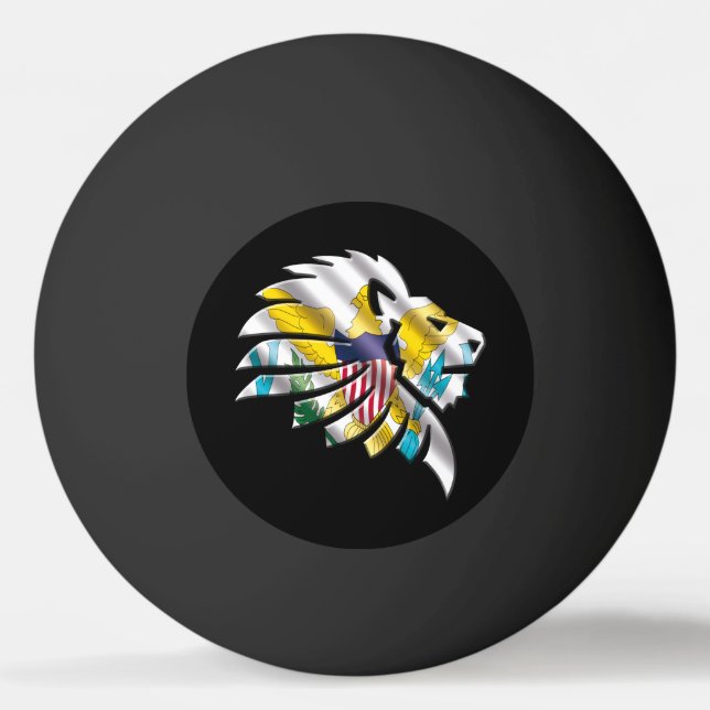 Bolinha De Ping Pong Ilhas Virgens (Frente)