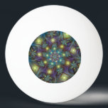 Bolinha De Ping Pong Illuminated Abstract Shiny Teal Purple Fractal Art<br><div class="desc">Modern and colorful fractal art pattern.
For your ping pong ball and more.</div>