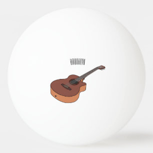 Bolinha De Ping Pong Ilustração acústica de desenho animado