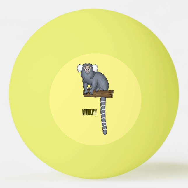 Bolinha De Ping Pong Ilustração comum de desenho animado (Frente)