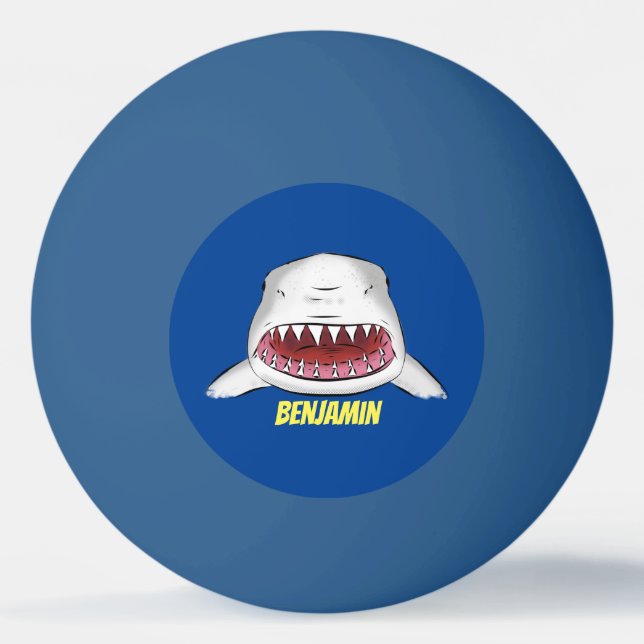 Bolinha De Ping Pong ilustração da média dos desenhos animados de tubar (Frente)