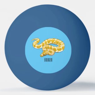 Bolinha De Ping Pong Ilustração de cobra de pitão birmanês