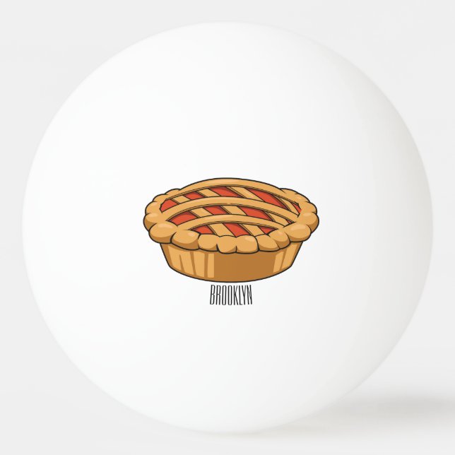 Bolinha De Ping Pong Ilustração de desenho animado (Frente)