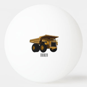Bolinha De Ping Pong Ilustração de desenho animado de caminhão Haul