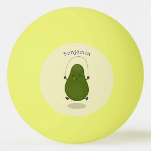 Bolinha De Ping Pong Ilustração de desenho animado de corda de salto de