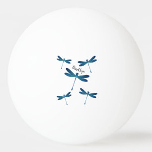 Bolinha De Ping Pong Ilustração de desenho animado de Dragonfly