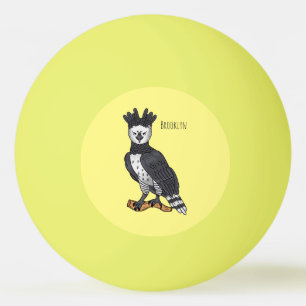 Bolinha De Ping Pong Ilustração de desenho animado de Harpy eagle