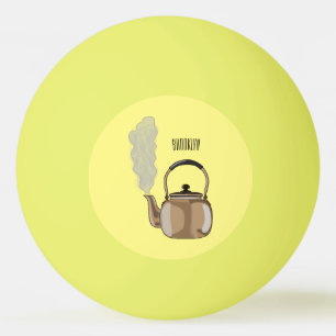 Bolinha De Ping Pong Ilustração de desenho animado de Stovetop ou de ch