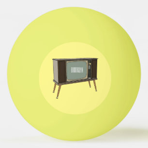 Bolinha De Ping Pong Ilustração de desenho animado de televisão