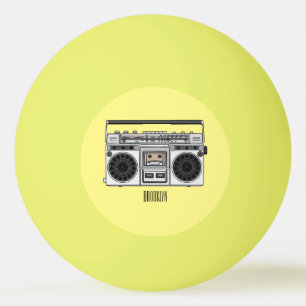 Bolinha De Ping Pong Ilustração de desenho de rádio