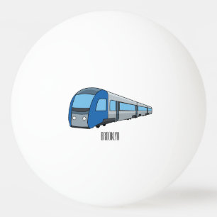 Bolinha De Ping Pong Ilustração de desenho do comboio elétrico