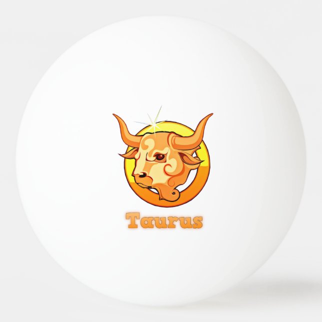Bolinha De Ping Pong Ilustração Taurus (Frente)
