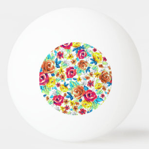 Bolinha De Ping Pong Ímã de carro com padrões de rosas vintage colorida